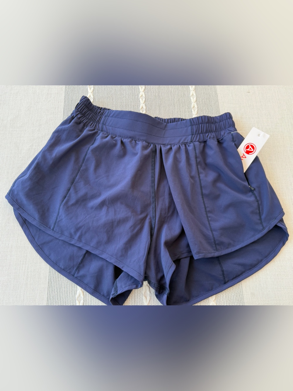 Surfing running shorts for women high waisted athletic shorts with liner and zip